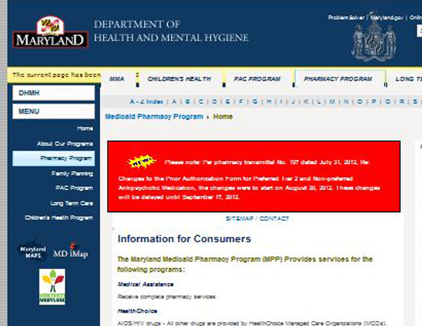 Maryland Medicaid Pharmacy Program (MPP)