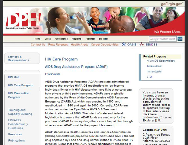 Georgia AIDS Drug Assistance Program