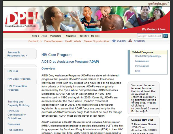 Georgia AIDS Drug Assistance Program