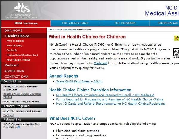 North Carolina Health Choice