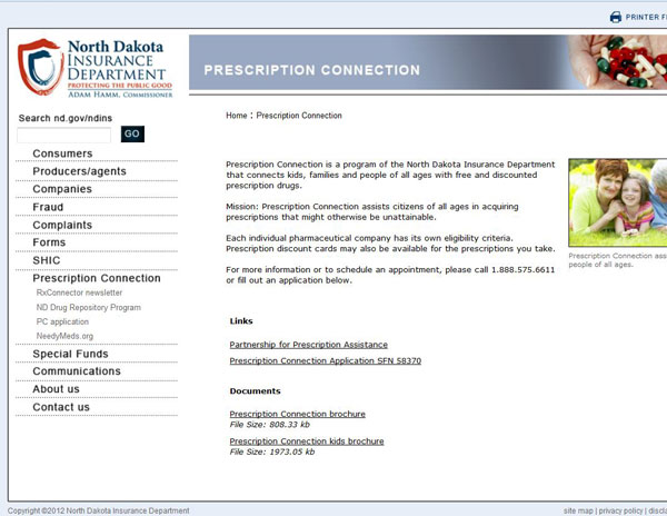 Prescription Connection for North Dakota