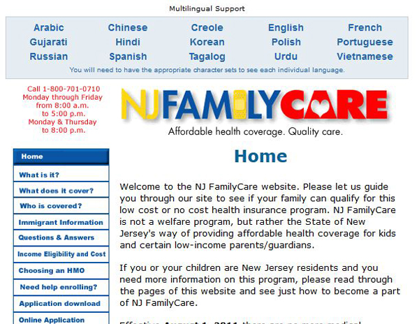 NJ FamilyCare